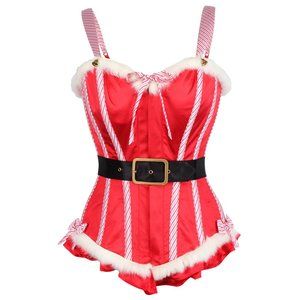 NWT Mrs Claus Christmas Corset - Sz 10 - Corset Story